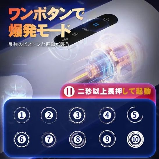 快楽カップ ピストン振動温感電動オナホ画像