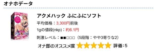 アクメハックふにふにソフト商品画像