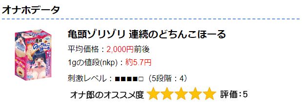 連即のどちんこほーるのオナホ動画.com評価