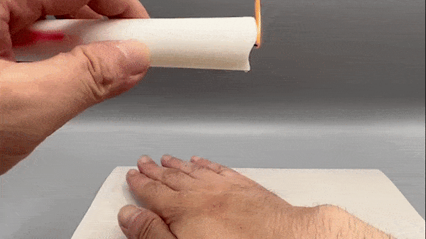 ぶっかけローソク新白濁抄の溶けた蝋の熱さ検証