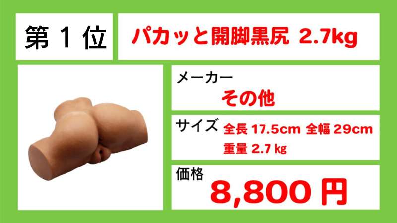 パカッと開脚黒尻 2.7kg画像