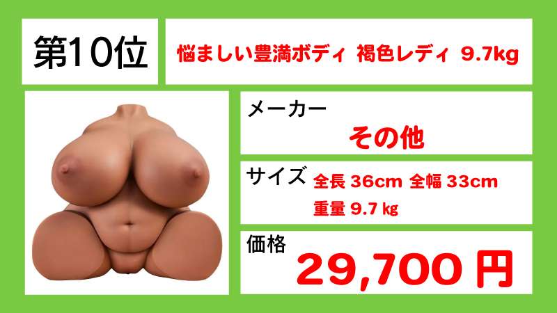 悩ましい豊満ボディ 褐色レディ 9.7kg10i位画像