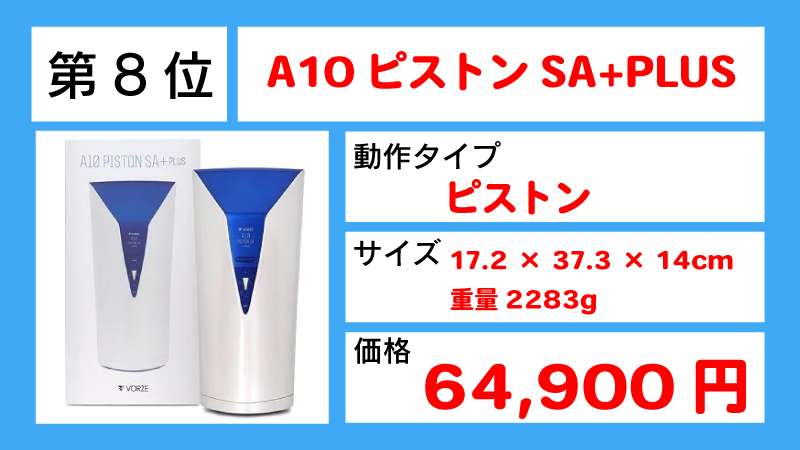 A10ピストンSA+PLUSの順位画像