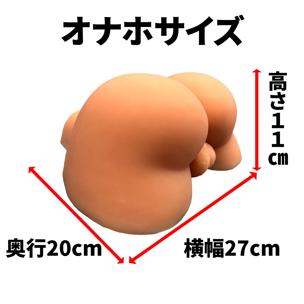 ケツアナ床オナホ 2.4kgのサイズ画像