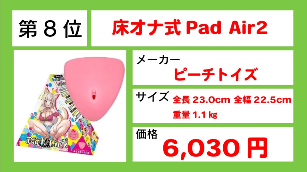 床オナ式Pad Air28位画像