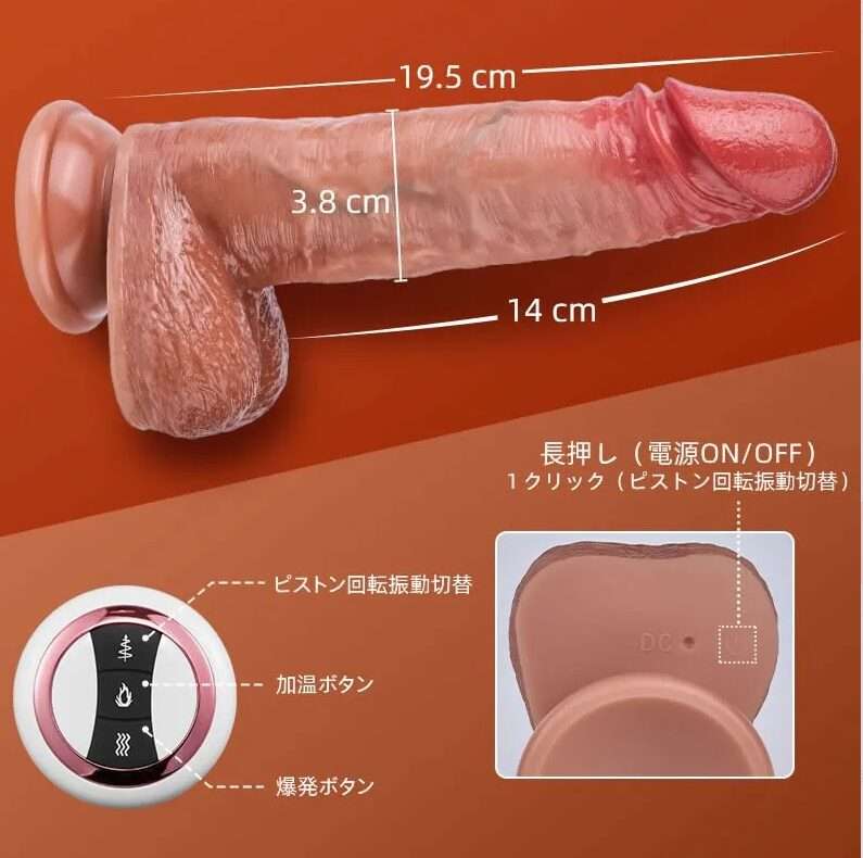 電動!温感!これがあれば大満足のディルド。