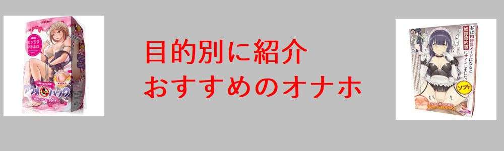 目的別におすすめのオナホを紹介